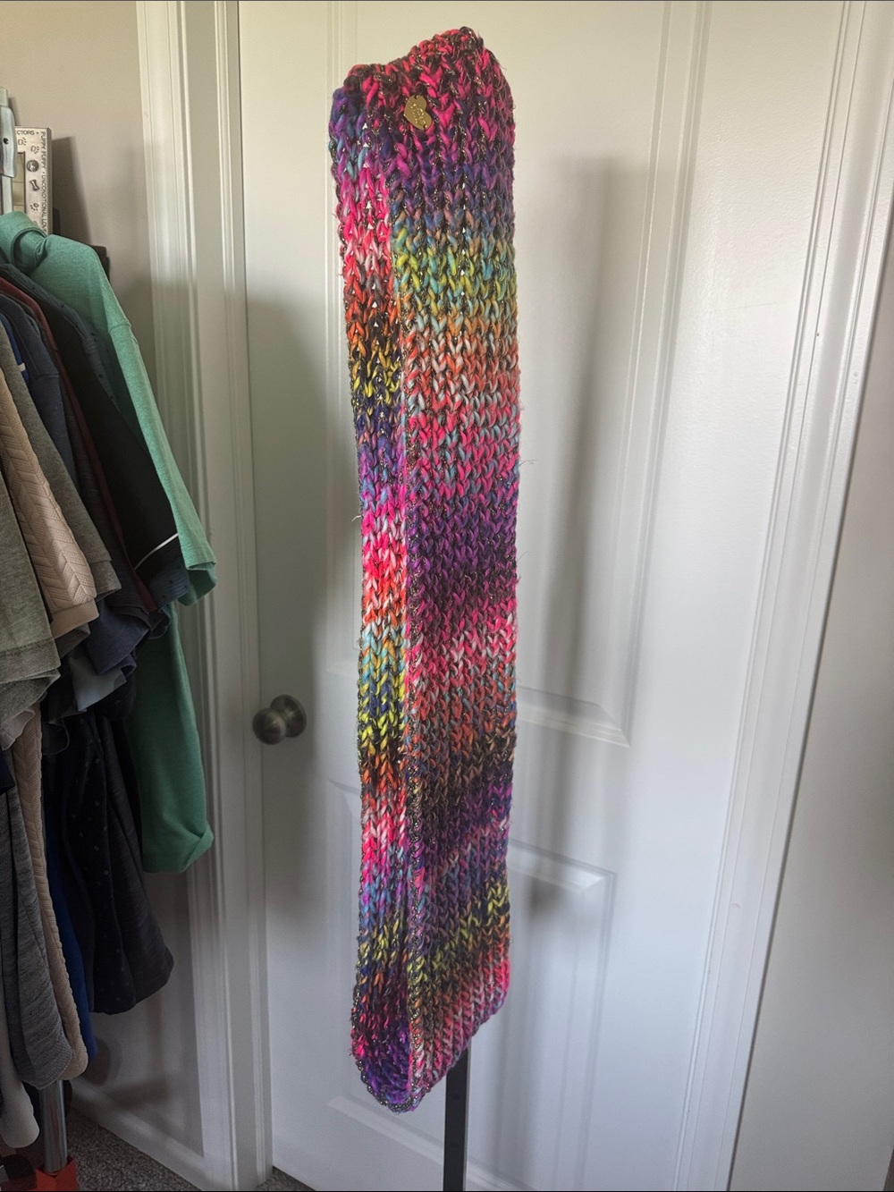 Betsey Johnson Multicolor Knit with Gold Heart Charm